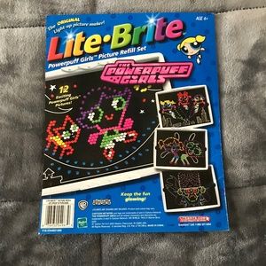 Lite Brite Powderpuff Girls Picture Refill Set Warner Bros Cartoon Network Hasbr